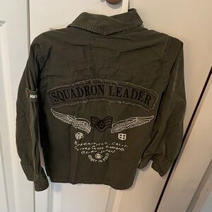 Olive Green Button-Up Shirt